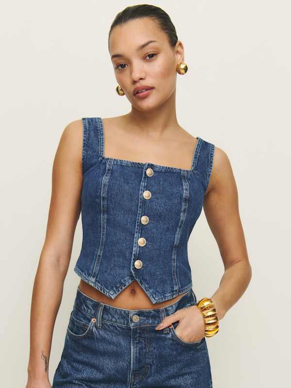 Bo Denim Top - Keila